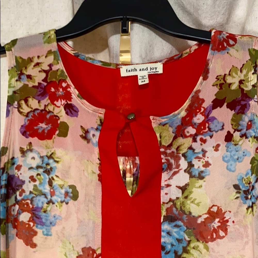 High-Low Floral Dress shirt - Picture 2 of 4
